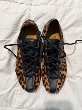 Nike Air Superfly LX Ponyhair Leopard-Print Leather Sneakers